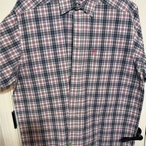 Ariat Men's Casual Plaid Shirt - Blue, Red, and White